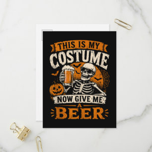 Halloween Jetzt Gib Mir Ein Bier Lustig Einladungspostkarte