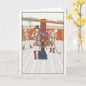 HALLOWEEN JOKE. CARD KARTE (Gelbe Blume)