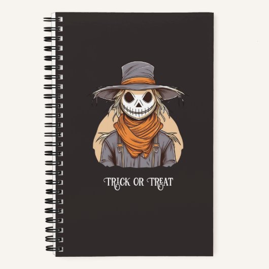 Halloween Journal "Scarecrow Scare" Notizblock (Vorderseite)