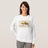 Halloween JoysWitch auf Besen T-Shirt (Vorne ganz)