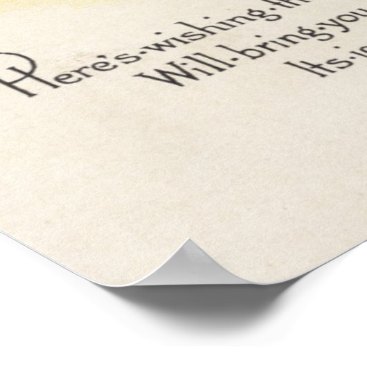 Halloween JoysWitch auf Broom Poster (Ecke)