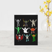 Halloween Jubilation Dancing Monsters Boys Girls K Karte (Gelbe Blume)