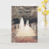 Halloween Jubiläum Auf der Brückenkarte Karte (Gelbe Blume)