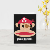 Halloween Julius Pirate Monkey-Logo Karte (Gelbe Blume)
