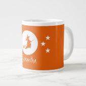 Halloween Jumbo Tasse, Orange Jumbo-Tasse (Vorderseite Rechts)