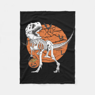 Halloween Jungen Dinosaurier Skelett T Rex Gruseli Fleecedecke
