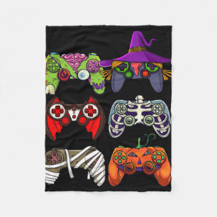 Halloween-Jungen Gamer Skelett Zombie Gaming Contr Fleecedecke