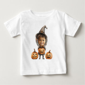 Halloween-Jungen-Gesicht Personalisiert Baby T-shirt
