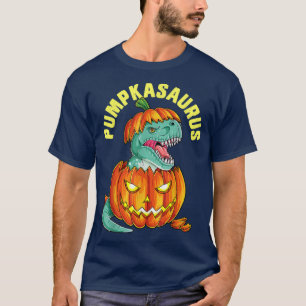 Halloween Jungen Männer Pumpkasaurus Dinosaurier K T-Shirt