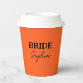 Halloween-Junggeselinnen-Abschied | Brides Name Or Pappbecher (Vorderseite)