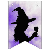 Halloween Junggeselinnen-Abschied Cheers Hexen Wimpelkette (Erste Fahne)