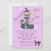 Halloween-Junggeselinnen-Abschied Einladung (Vorderseite)