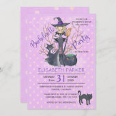 Halloween-Junggeselinnen-Abschied Einladung (Vorne/Hinten)