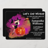 Halloween-Junggeselinnen-Abschied Einladung (Vorne/Hinten)