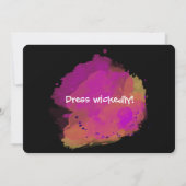 Halloween-Junggeselinnen-Abschied Einladung (Rückseite)