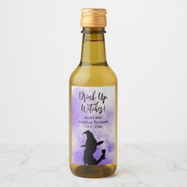 Halloween Junggeselinnen-Abschied trinken Hexen Weinetikett