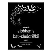 Halloween-Junggeselinnen-Abschied von Bat-cheloret Poster (Vorderseite)