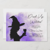 Halloween Junggeselinnen-Abschied Weekend Einladung (Vorderseite)