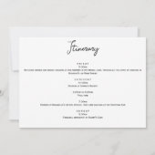 Halloween Junggeselinnen-Abschied Weekend Einladung (Rückseite)