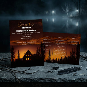 Halloween-Junggesellinnen-Wochenende am See Einladung