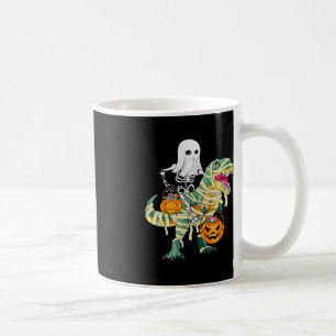Halloween Jungs Skeleton Riding Dinosaur Geist Kaffeetasse