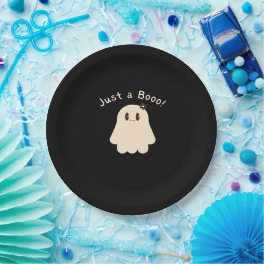 Halloween Just A Boo - Cute Boo - Trick Or Treat Pappteller (Party)