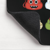 Halloween Kackend Emojis Face Pumpkin Pirate Mummy Mousepad (Ecke)