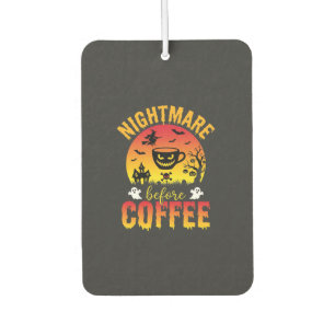 Halloween-Kaffee-Albtraum vor Kaffee Gruselig Ve Autolufterfrischer