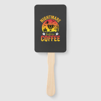 Halloween-Kaffee-Albtraum vor Kaffee Gruselig Ve Fächer