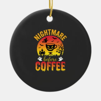 Halloween-Kaffee-Albtraum vor Kaffee Gruselig Ve Keramik Ornament