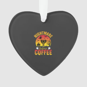 Halloween-Kaffee-Albtraum vor Kaffee Gruselig Ve Ornament