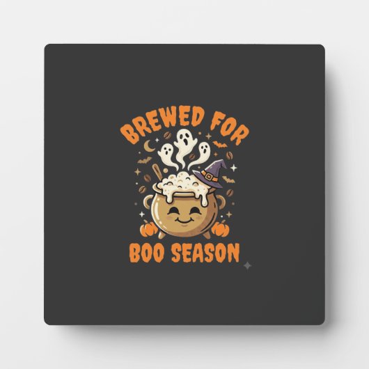Halloween-Kaffee-Boo-Saison Fotoplatte (Vorderseite)