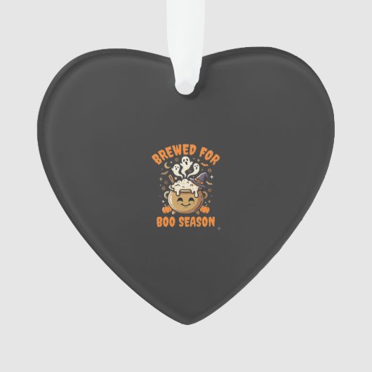 Halloween-Kaffee-Boo-Saison Ornament (Vorderseite)