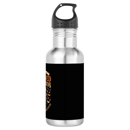 Halloween-Kaffee-Geist-Feier Edelstahlflasche (Vorderseite)
