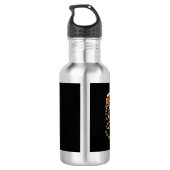 Halloween-Kaffee-Geist-Feier Edelstahlflasche (Rückseite)