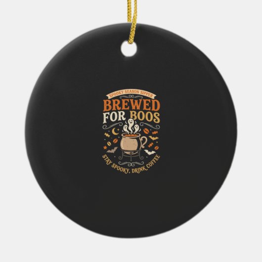 Halloween-Kaffee-Geist-Feier Keramik Ornament (Vorne)