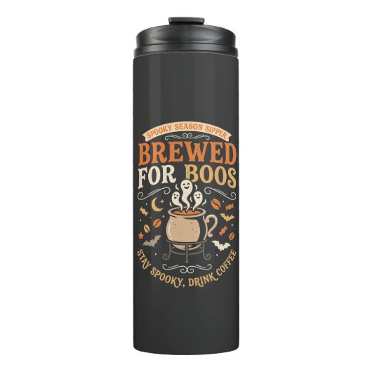Halloween-Kaffee-Geist-Feier Thermosbecher (Vorderseite)