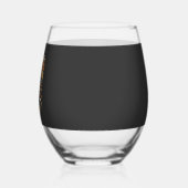 Halloween-Kaffee-Geist-Feier Weinglas Ohne Stiel (Links)