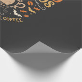 Halloween-Kaffee-Geister-Feier Geschenkpapier (Ecke)