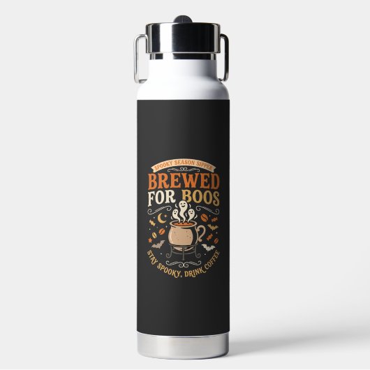 Halloween-Kaffee-Geister-Feier Trinkflasche (Vorderseite)