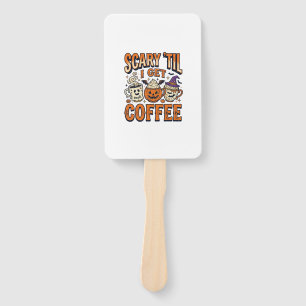 Halloween-Kaffee Gruselig Bis Kaffee Vintage-Shirt Fächer