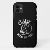 halloween Kaffee wärmt das Soul weiß Case-Mate iPhone Hülle (Rückseite)