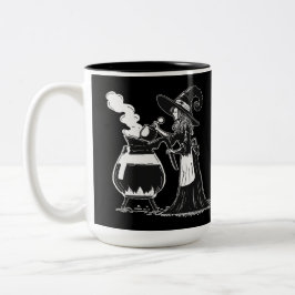 Halloween-Kaffee Zweifarbige Tasse