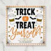 Halloween-Kaffeeaufwertungstag Geschenkanhänger (Vorderseite)