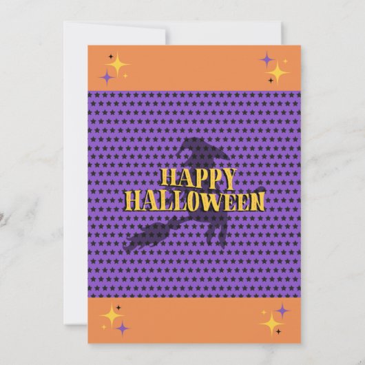 Halloween-Kaffeekartenträger Ankündigung (Rückseite)