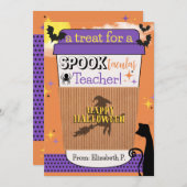 Halloween-Kaffeekartenträger Ankündigung (Vorne/Hinten)