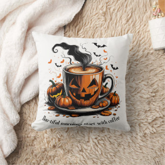 Halloween-Kaffeekissen - schöner Morgen Kissen