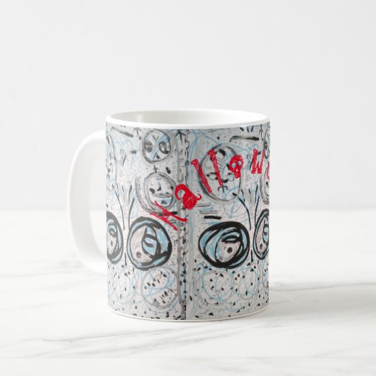 Halloween Kaffeetasse (Vorderseite Links)