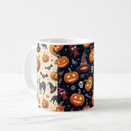 Halloween Kaffeetasse (Vorderseite Links)