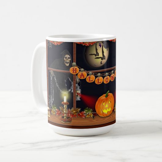 Halloween Kaffeetasse (Vorderseite Links)